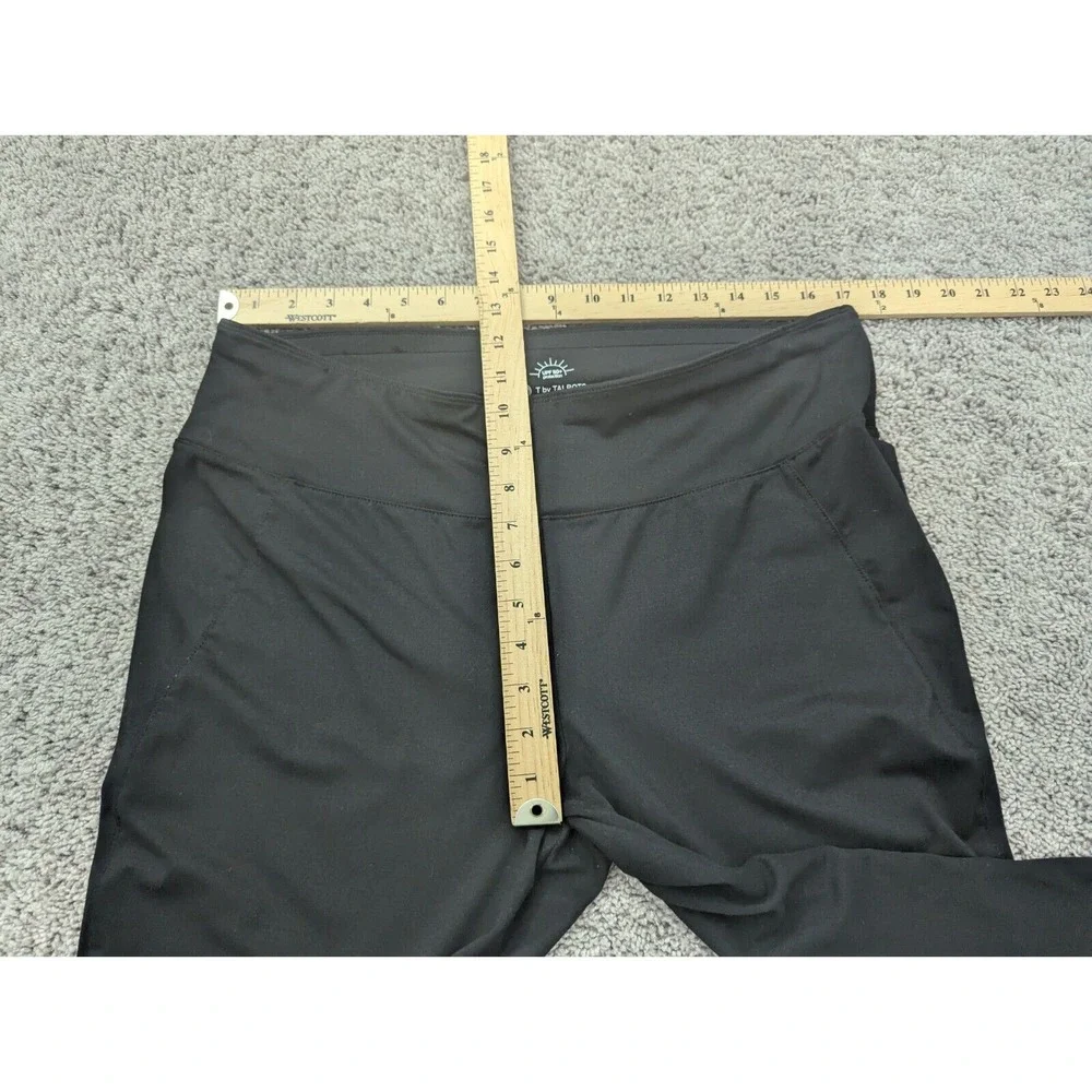 T by Talbots Capri Pants Womens Extra Large Pull On Crop Stretch‎ Black